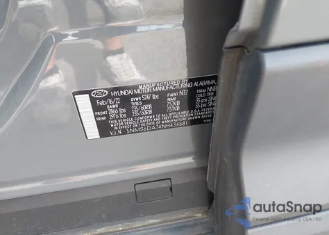 2022 Hyundai Santa Fe Xrt из США, поврежденный, VIN 5NMS6DAJ4NH434581